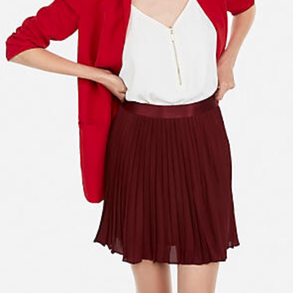 Express High Waisted Pleated Skirt